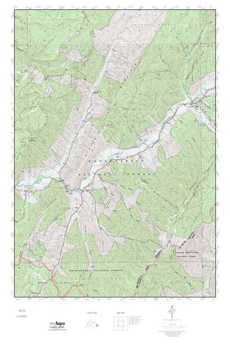 Mytopo Alvon West Virginia Usgs Quad Topo Map