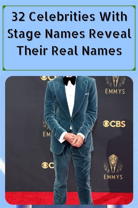 32 Celebrities With Stage Names Reveal Their Real Names Artofit
