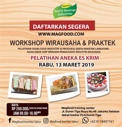 Pelatihan Aneka Ice Cream 2019 Magfood