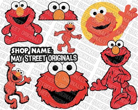 Elmo Svg Sesame Street Svg Elmo Cricut Sesame Street Etsy