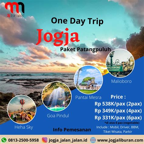 Paket Wisata Jogja Murah Jogja Jalan Jalan