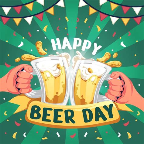 Happy Beer Day Vector Art At Vecteezy