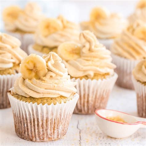 Banana Cupcakes With Brown Sugar Buttercream