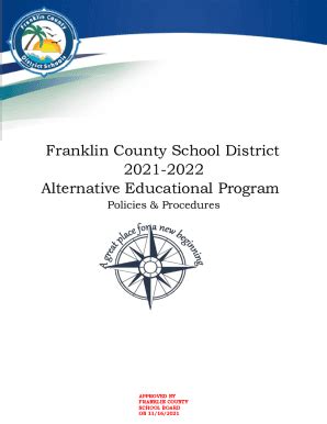 Fillable Online Franklin County School District Student Handbook