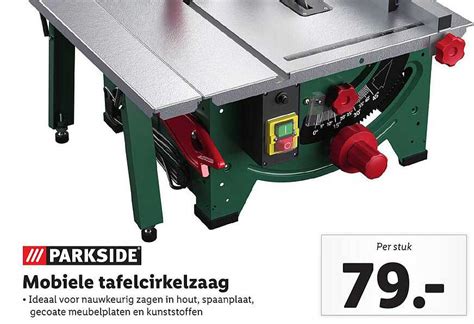 Parkside Mobiele Tafelcirkelzaag Aanbieding Bij Lidl Shop Folders Nl