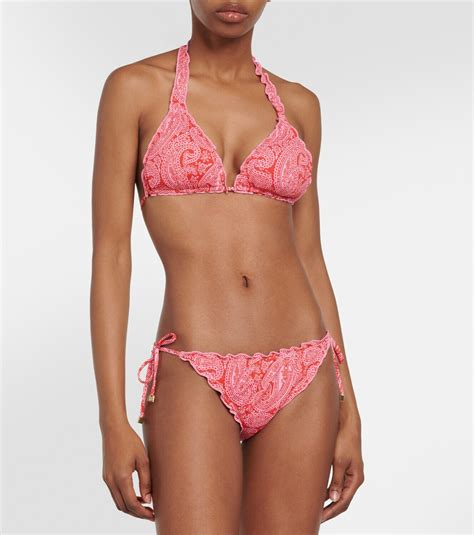 Heidi Klein Tangier Reversible Ruffle Triangle Bikini Top Heidi Klein