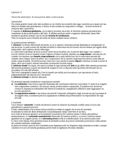 Parte III CAP 3 Riassunto Diritto Privato Capitolo 3 Tecniche