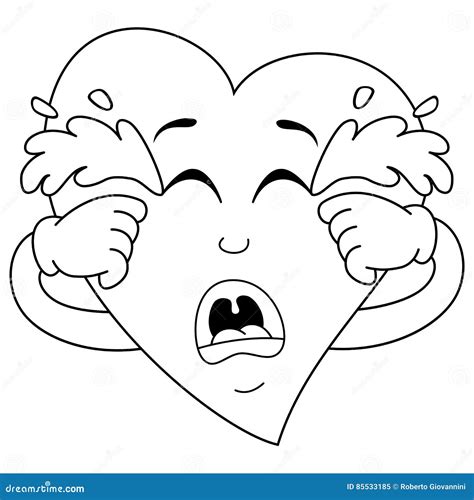 Sad Heart Coloring Pages