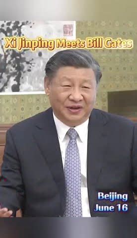 Xi Jinping Meets Bill Gates China President Billgates Fyp YouTube