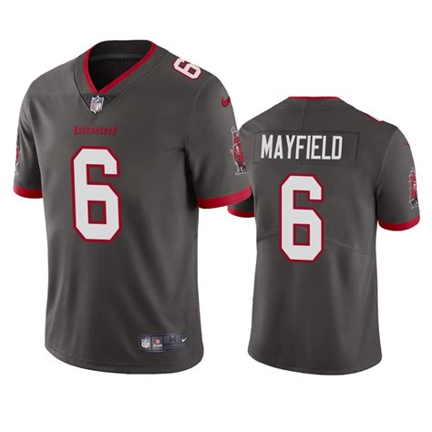 Tampa Bay Buccaneers Baker Mayfield Pewter Jersey | SidelineSwap