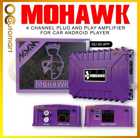 Mohawk Channel Plug And Play Power Amplifier For Car Android Player