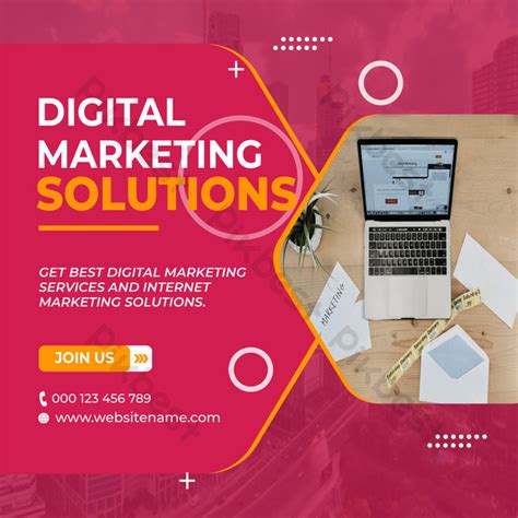 digital marketing program template design eps   pikbest