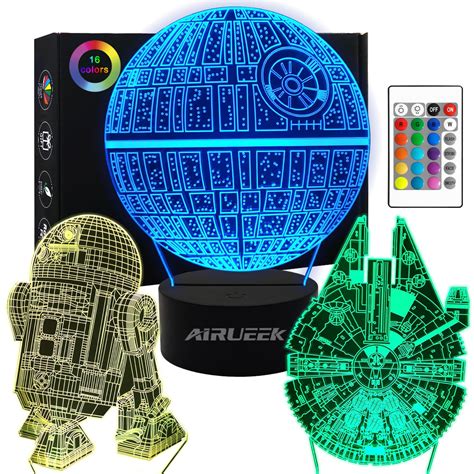 Veilleuse 3D Star Wars Jouets 3 Motifs Star Wars Lampe Avec Smart