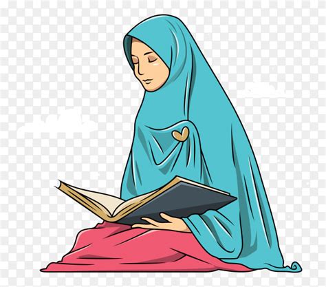 Muslim Woman Reading Quran