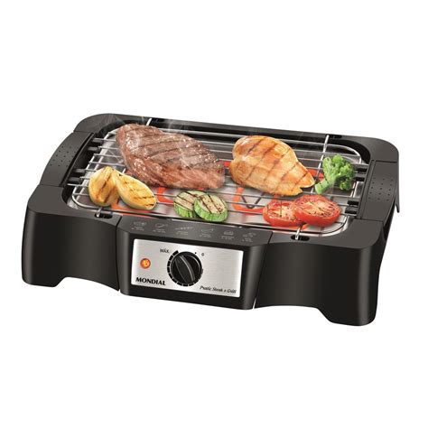 Churrasqueira Elétrica Mondial Pratic Steak Grill CH 07 Controle