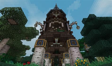 Wooden Tower And Bridge Sanacraft Minecraft Map