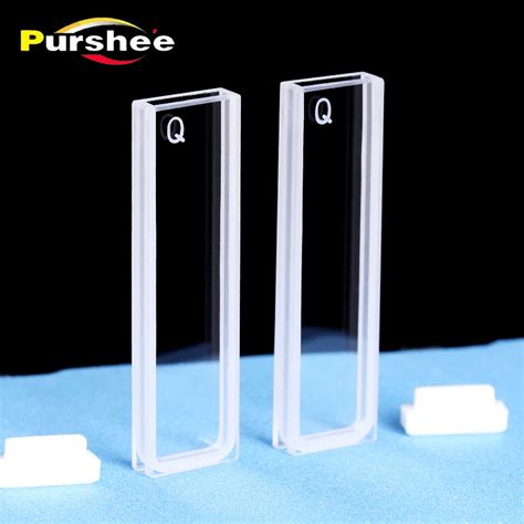 Pcs Quartz Cuvette Cells With Lid Mm Path Length Jgs For