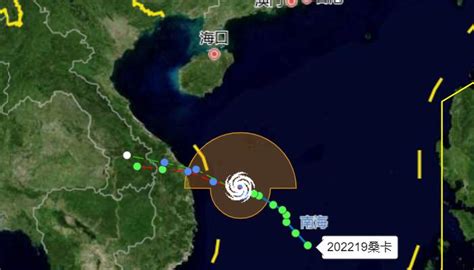 2022年19号台风桑卡生成实时路径走势图：向西偏北方向移动中 天气网