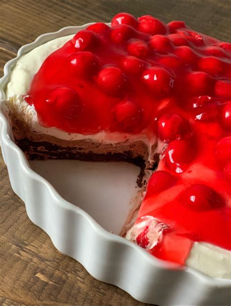 Low Carb Chocolate Cherry No Bake Cheesecake