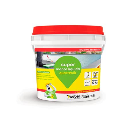 Impermeabilizante Super Manta Liquida Kg Quartzolit Rezende Constru O