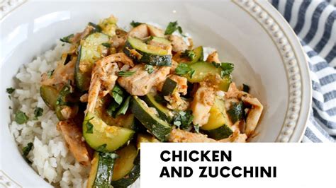 Zucchini And Chicken Easy Recipe Youtube