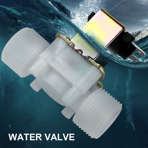 Dc V Dn G Normally Closed Plastic Solenoid Valve Water Inlet