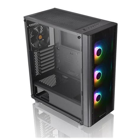 Thermaltake V Tg Argb Tempered Glass Mid Tower Atx Case Black Ca