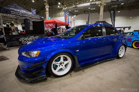 Blue Mitsubishi Lancer Evolution X BenLevy