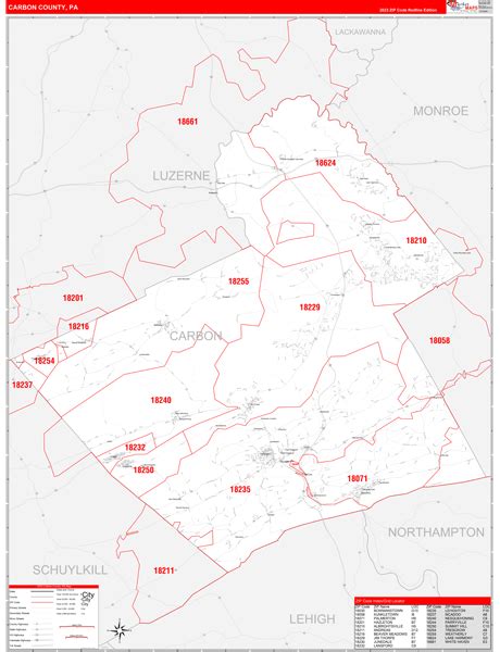 Maps of Carbon County Pennsylvania - marketmaps.com