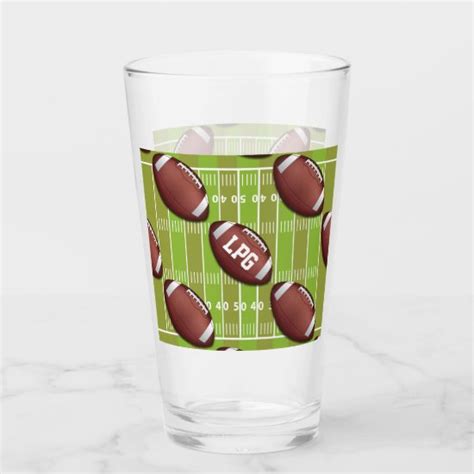 Football Themed Drinking Glasses