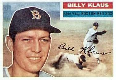 217 Billy Klaus Boston Red Sox Baseball Cards Klaus Baseball