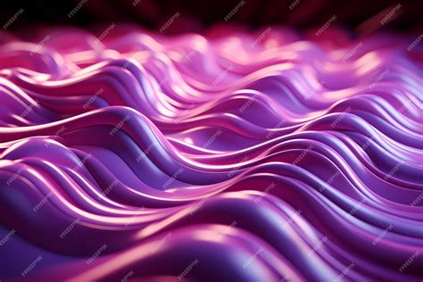 Premium Photo Abstract Neon Geometric Background Wavy Gradient Liquid