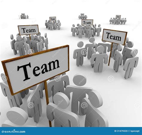 Team Groups Signs People Teamwork Stock Photo Image 31479320