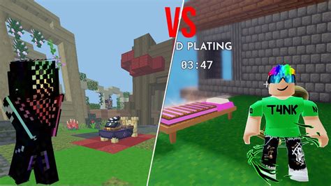 Minecraft Bedwars Vs Roblox Bedwars Youtube