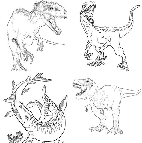 Coloring Pages Jurassic World