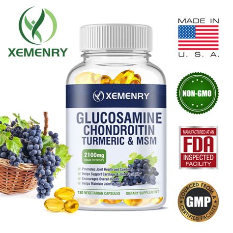 Glucosamine Chondroitin MSM Turmeric Boswellia Joint Support