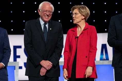 Sanders Warren An Alliance If Not A Close Friendship Suddenly