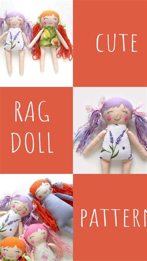 Free Rag Doll Pattern 5 Hand Puppet Rag Doll Printable Templates Free