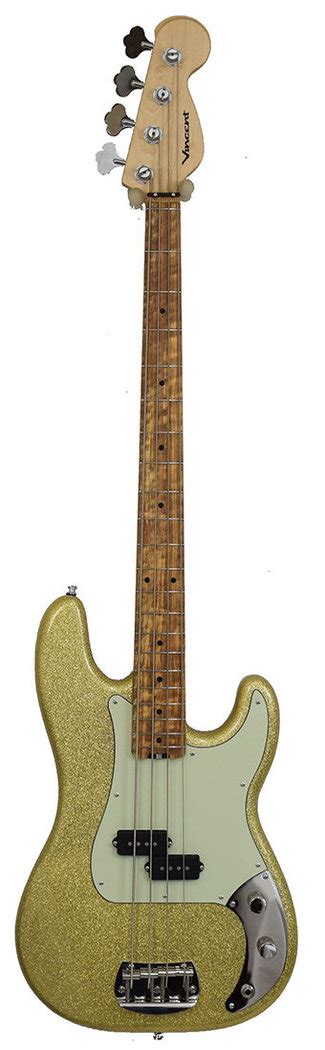 Vincent Bass Akkurat 4 Gold Sparkle Station Music