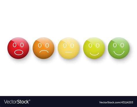 ranking system color set royalty  vector image