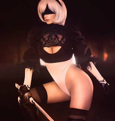 Pin On Neir 2b Cosplay Sexy Moda Beauty Leotard Costume Automata Model