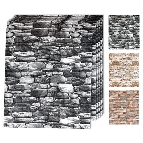 Sq Ft Pack D Wall Panels Peel And Stick Foam Brick Wallpaper