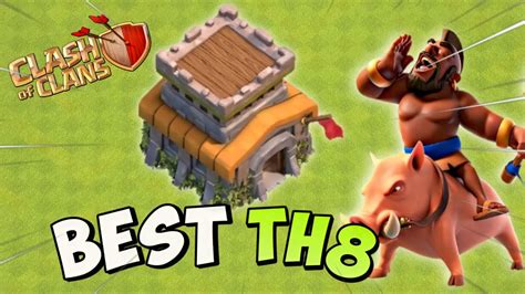 Best Way To 3 Star In Any Town Hall 8 Max Base😱😱judosloth Youtube