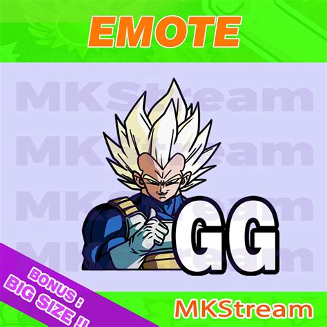 Twitch Emotes Draak Bal Vegeta Ssj Gg Etsy