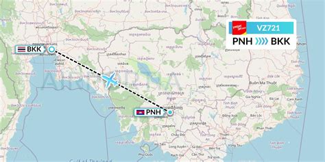 VZ721 Flight Status Thai Vietjet Air Phnom Penh To Bangkok TVJ721