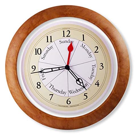 Buy Dayclocks Time And Day Of The Week Wall Clock Analog Clock With Time And Days Of The Week