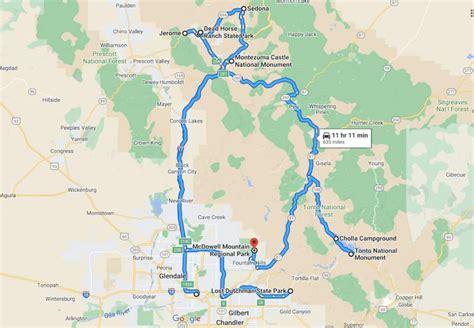 Epic Day Arizona Road Trip Itinerary Camping Edition