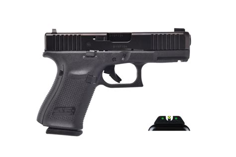 Glock 19 Gen 5 9mm Ameriglo Agent Night Sights Black 15 Round