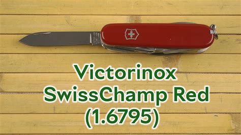 Victorinox Swisschamp Red Youtube