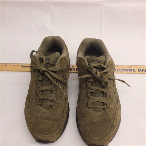 Ryka Catalyst III Olive Suede Lace Up Walking Sneakers Shoes Womens